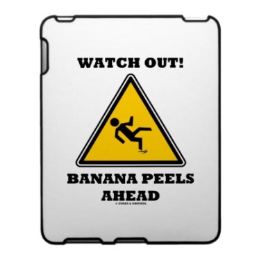 banana peel warning