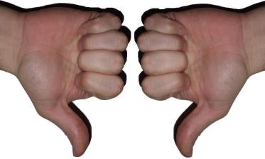 thumbs down